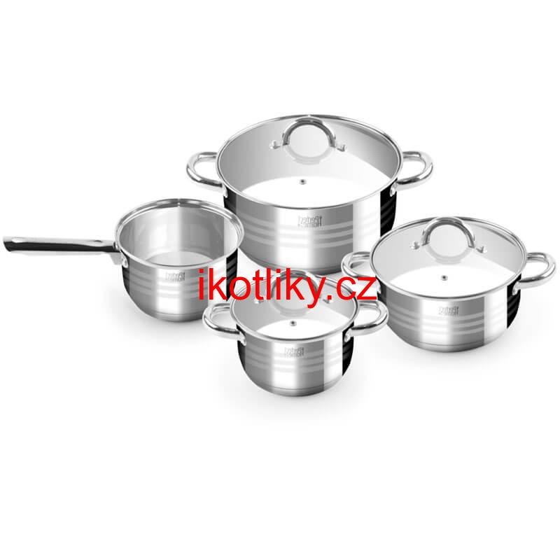Nerezové hrnce 4 ks