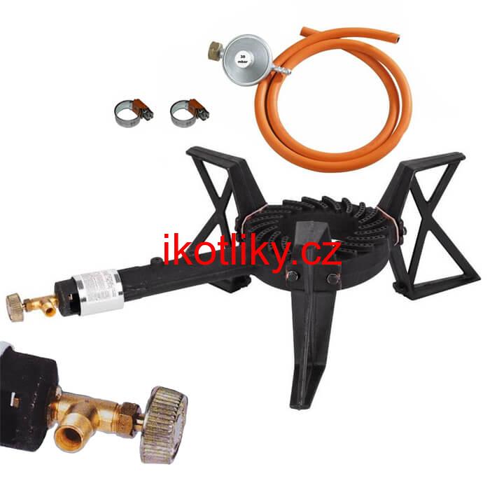 Hořák 7,5 kW BLACK Pro + připojovací příslušenství