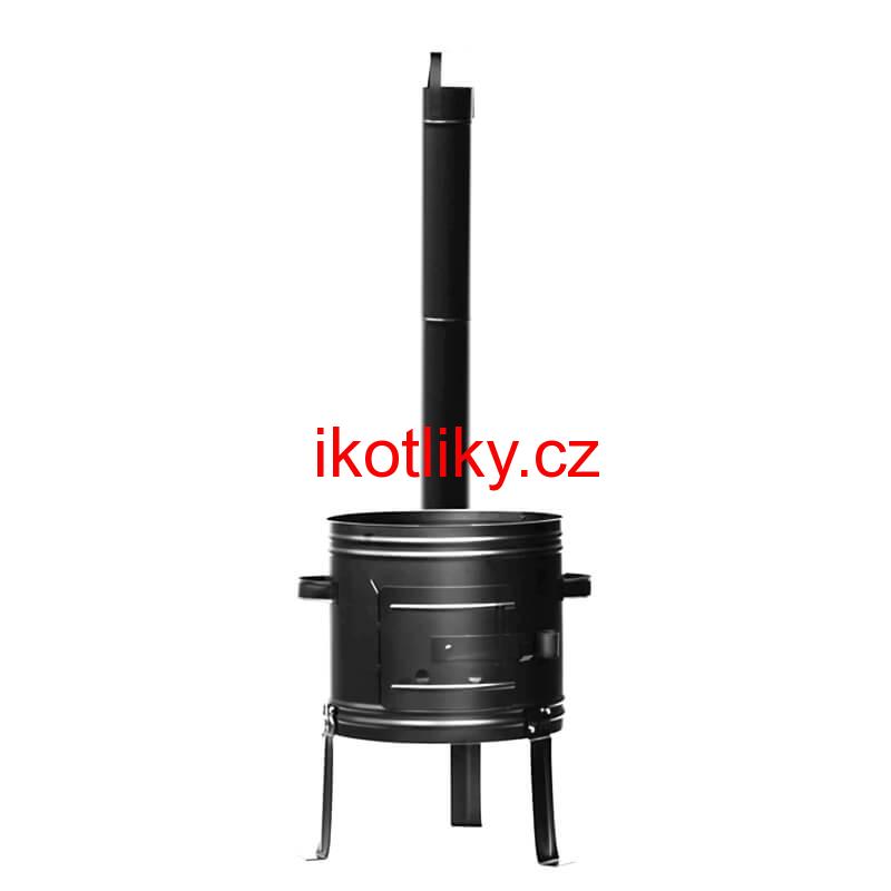 Smaltovaný kotlík 14 L + kovová kotlina 36 KOV