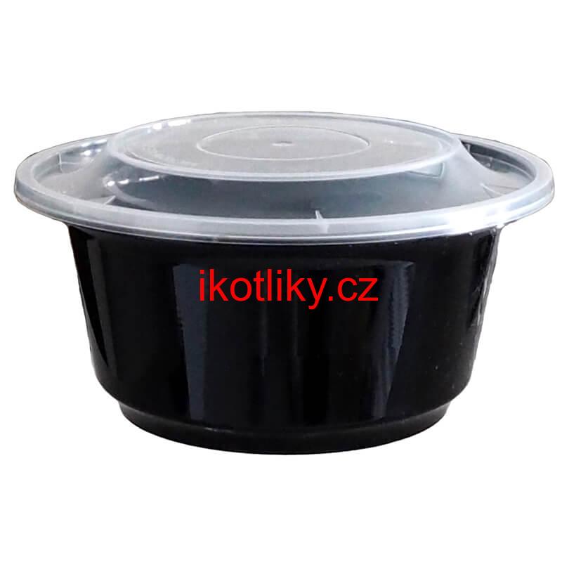 Plastový box (miska) na guláš + víčko 1000 ml