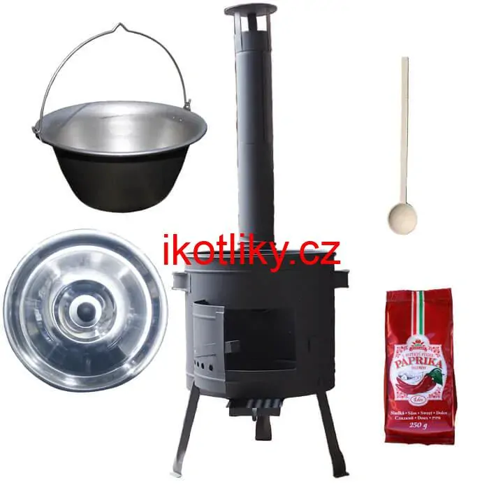 Nerezový kotlík 20 L (1,5 mm) + silnostěnná (1,5 mm) žáruvzdorná kotlina BALKY STRONG 42 PLUS 600