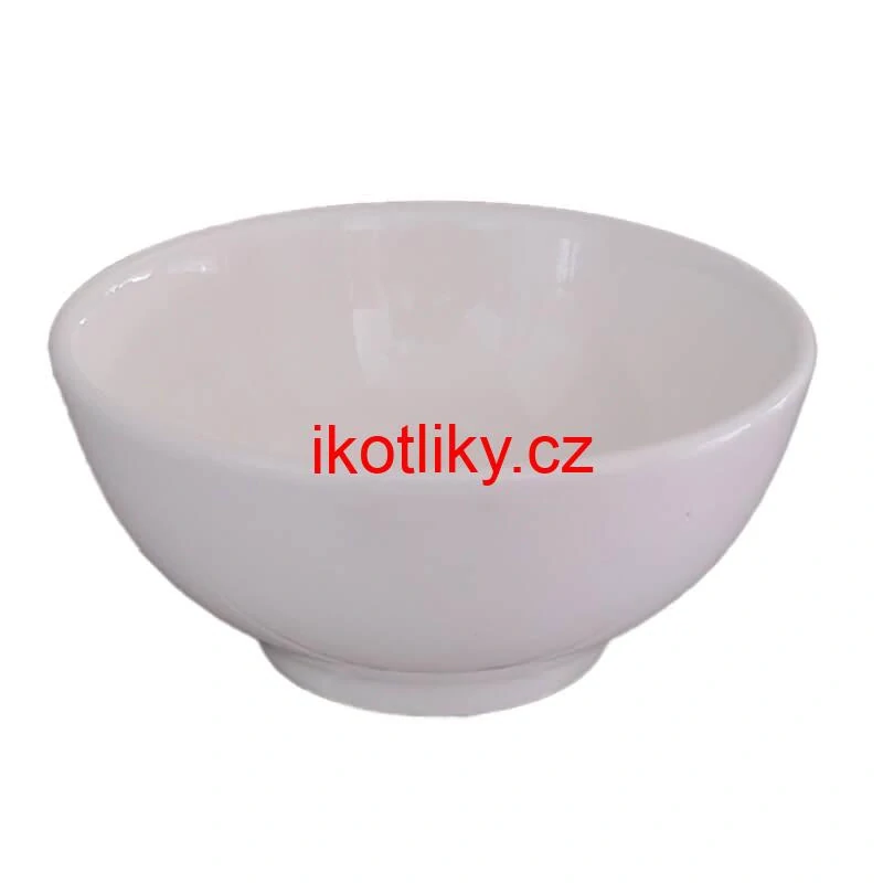 Keramické misky na servírování guláše 15 cm 6 ks bílé