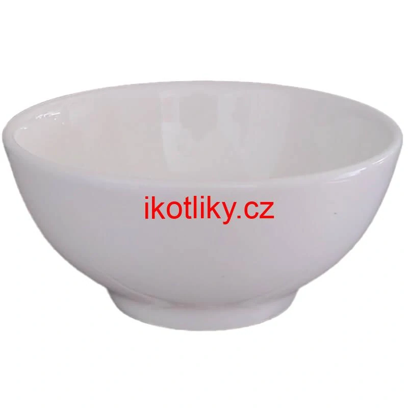 Keramické misky na servírování guláše 15 cm 12 ks bílé