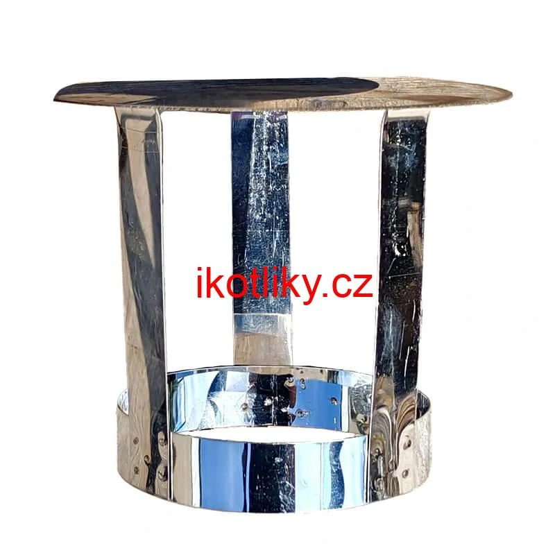 Nerezová stříška na kouřovod INOX