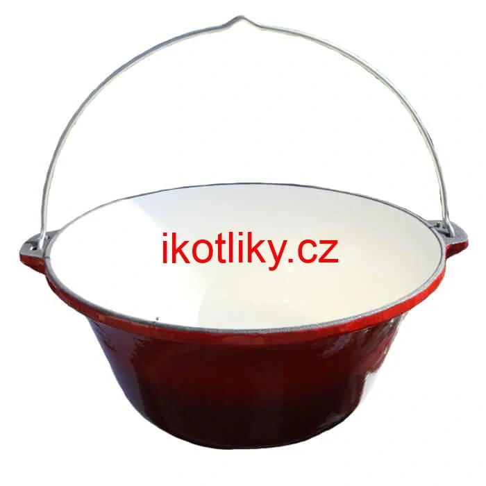 Litinový kotlík 22 L - smaltovaný povrch