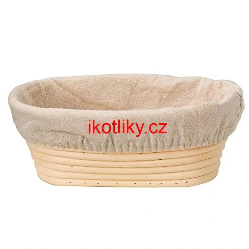 Ratanová miska na kynutí chleba – oválná