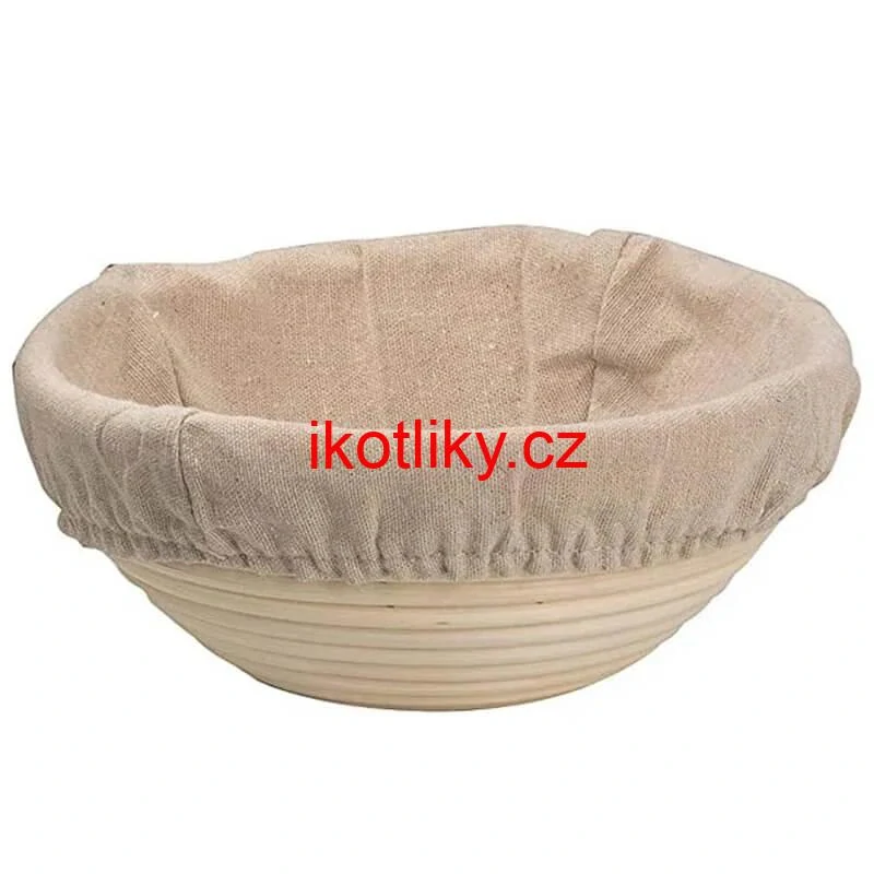 Ratanová miska na kynutí chleba – kulatá