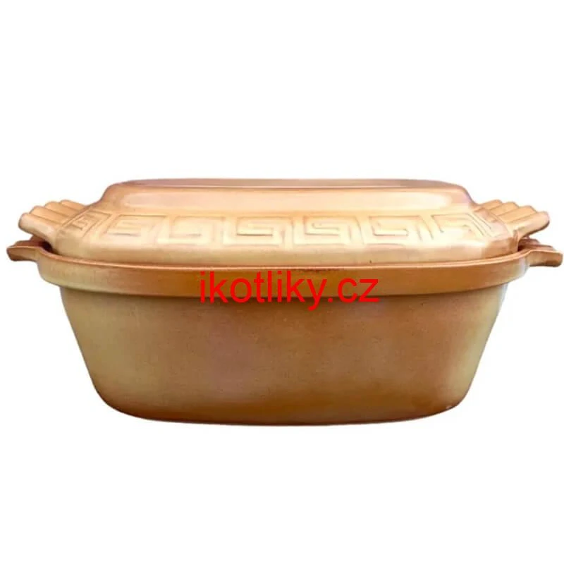 Římská mísa / pekáč z glazované terakotové hlíny 6 l