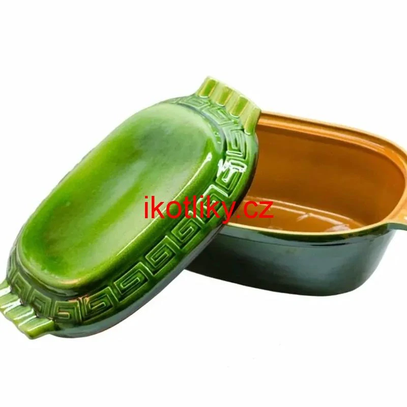 Římská mísa / pekáč z glazované terakotové hlíny 6 l