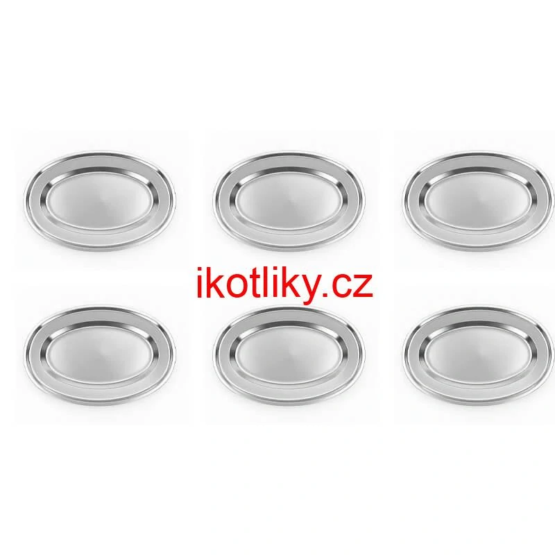 Nerezové podnosy pro catering - set 6 ks (40,5cm) - Servíruj s jistotou a stylem