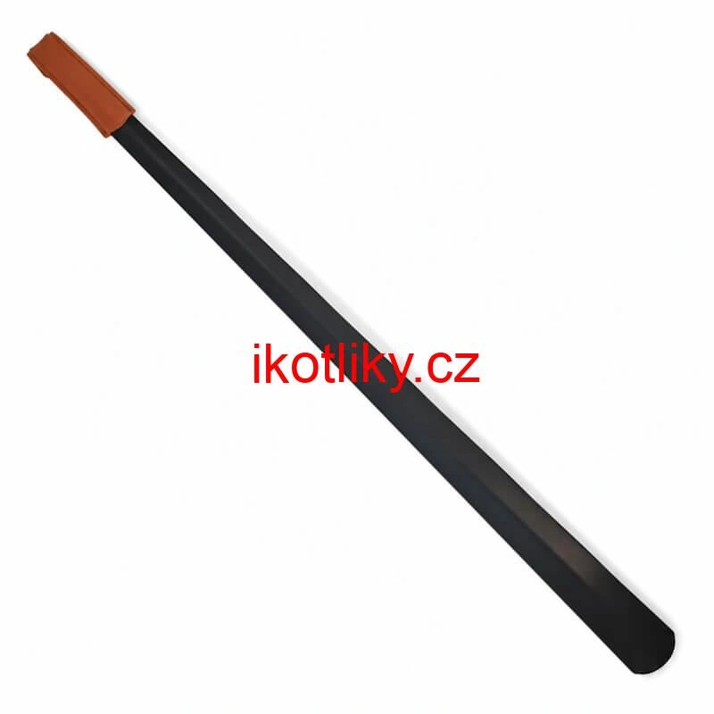 Kovová lžíce na boty 80 cm s rukojetí ze syntetické kůže