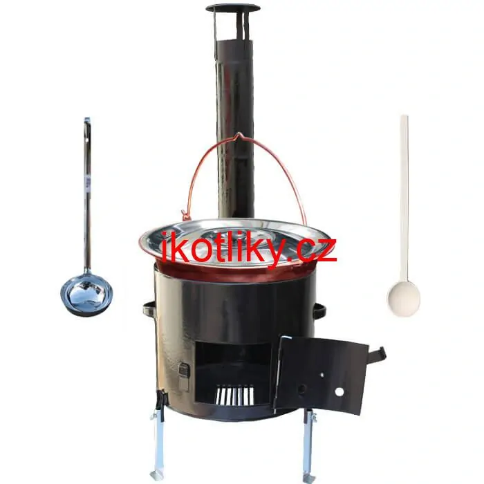 Měděný 30 L + smaltovaná kotlina 45 cm EXCLUSIVE