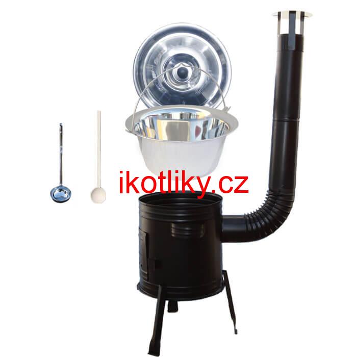 Nerezový kotlík 10 L (0,8 mm) + kovová kotlina 31 CLASSIC (KOV)