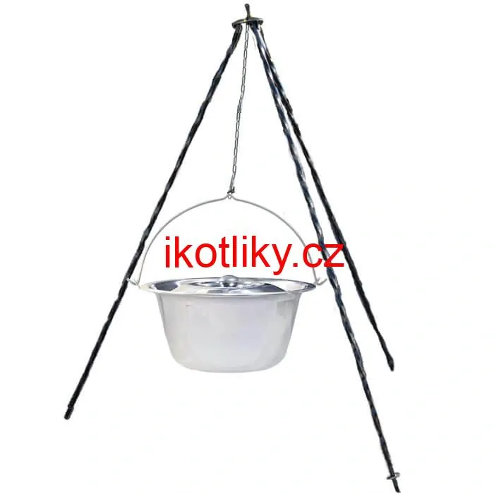 Nerezový kotlík 8 L INOX + poklice + stojan CLASSIC