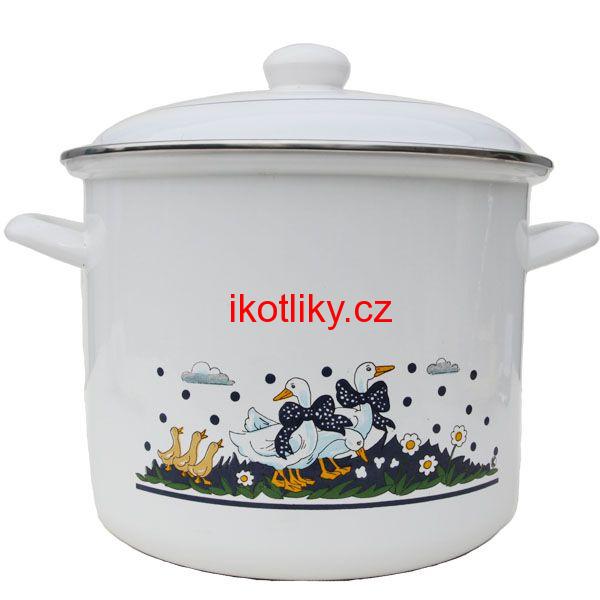 Smaltovaný hrnec 3,5 L - Kachničky