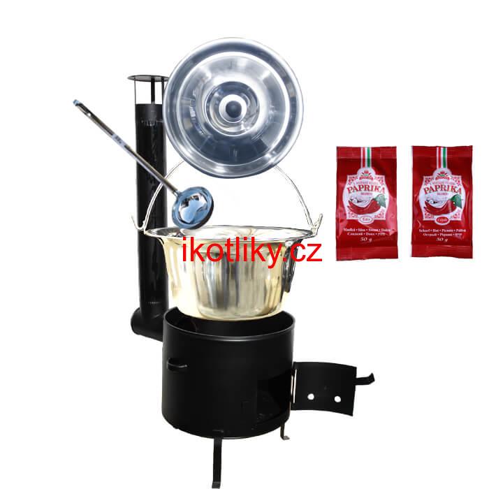Kotlíkový gulášový set 36 CLASSIC + 15 L nerezový kotlík (1,2 mm)