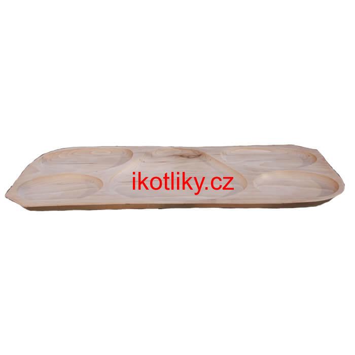 Servírovací dřevěný podnos
