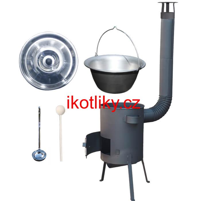 Nerezový kotlík 30 L (1,5 mm) + žáruvzdorná kotlina 45 PLUS 600 4 MM