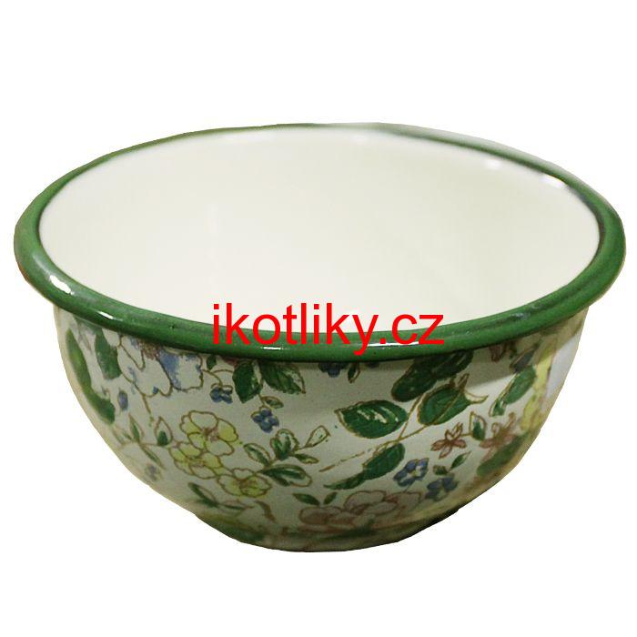 Smaltovaná vzorovaná miska 15 cm DECOR
