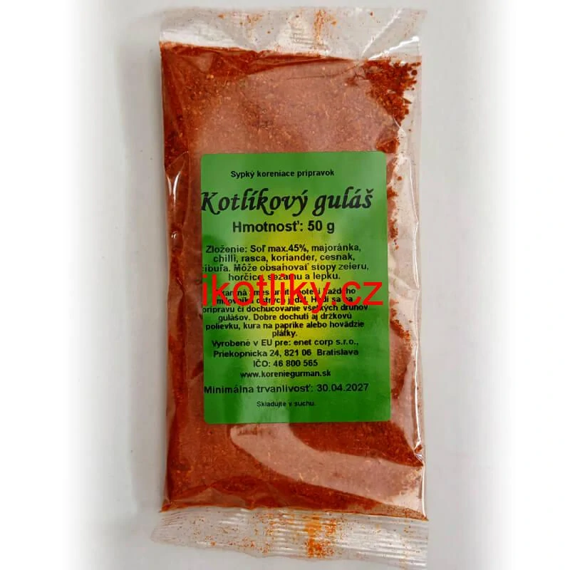 Kotlíkový guláš - pikantní směs koření 50 g