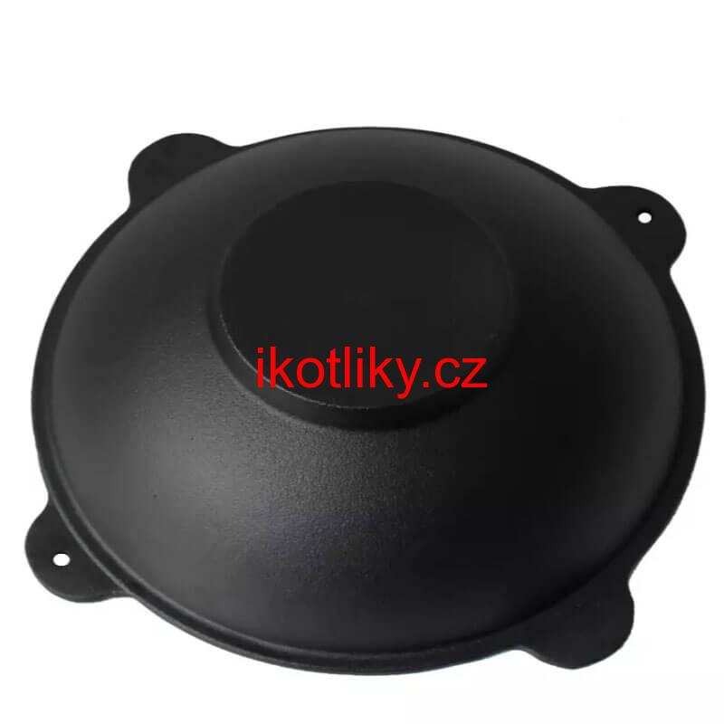 Litinový wok s poklicí se 4 úchyty 51 cm