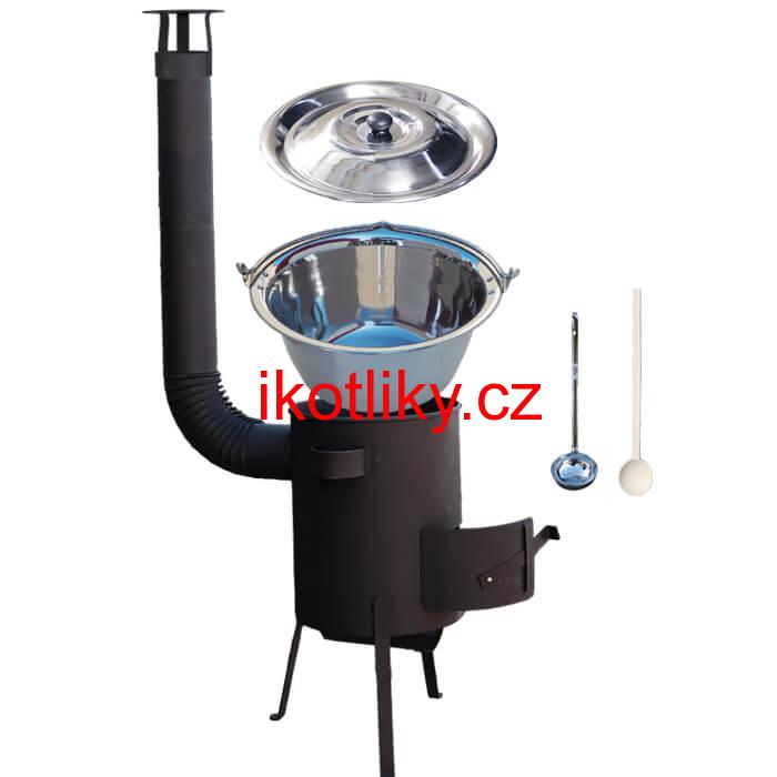 Nerezový kotlík 15 L (1,2 mm) INOX + žáruvzdorná kotlina 36 PLUS 600 4 MM