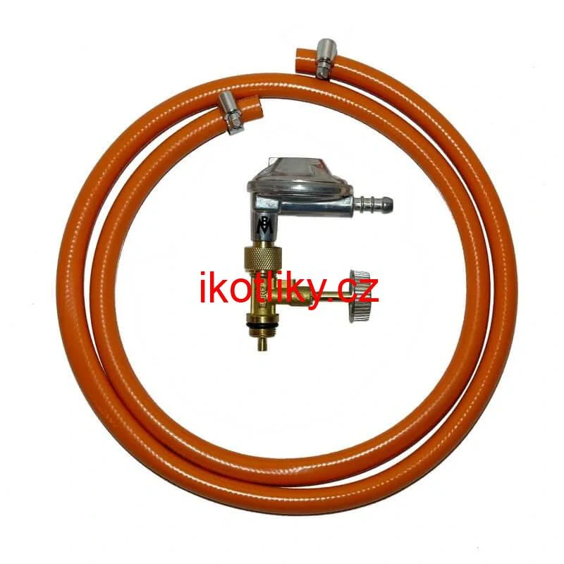 Regulátor tlaku plynu pro 2 kg PB láhev + hadice a ventil