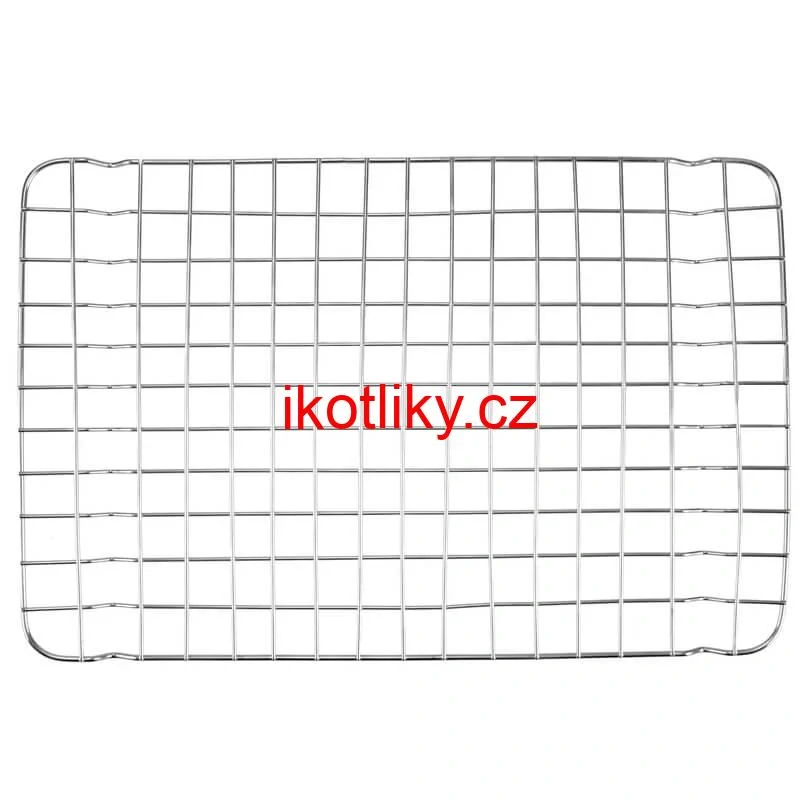 Nerezový rošt na pekáč na grilování a pečení 33 x 22 cm