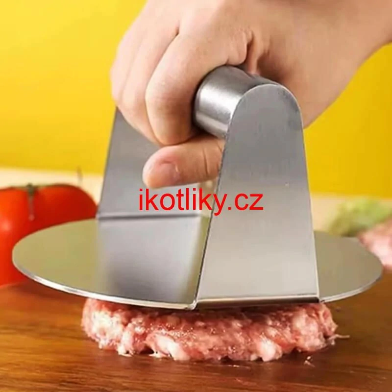 Nerezový lis na maso 14 cm HAMBURGER
