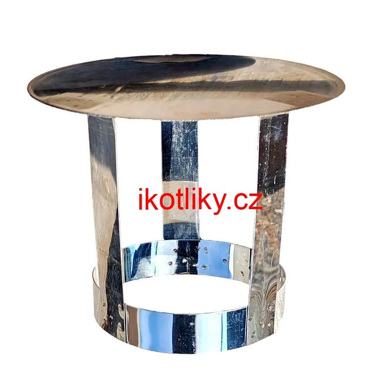 Nerezová stříška na kouřovod INOX