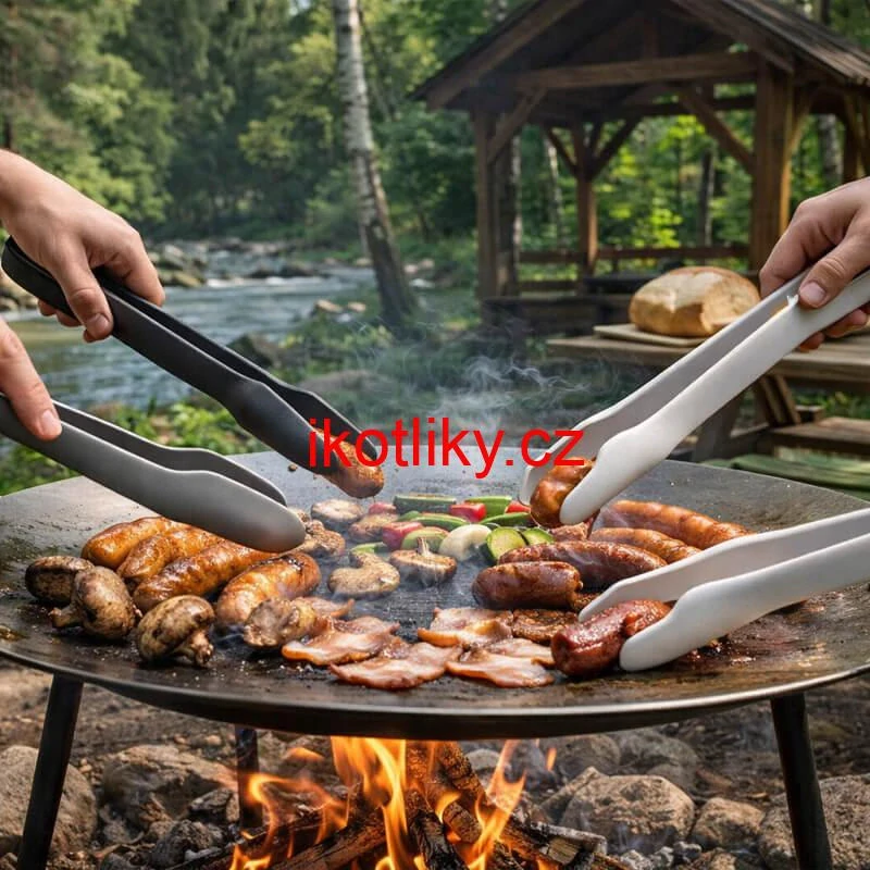 Kuchyňské kleště – sada 3 ks (obracečky na grilování)