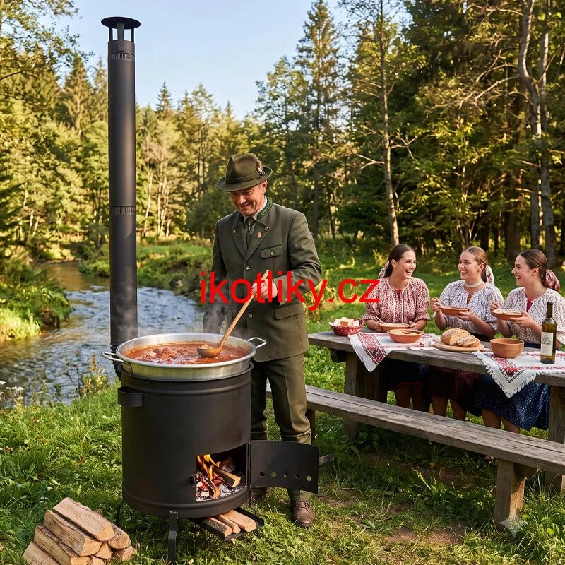 Silnostěnná kotlina 45 cm (2 mm) STRONG + žáruvzdorná barva Plus 600