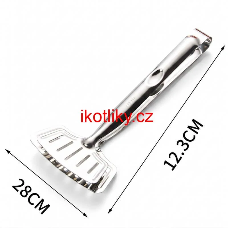 Nerezové kleště na rybu – kuchyňská obracečka 2 v 1, 28 cm