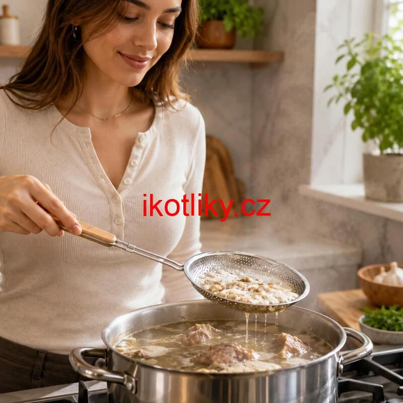 Hliníkové sítko 16 cm s dřevěnou rukojetí