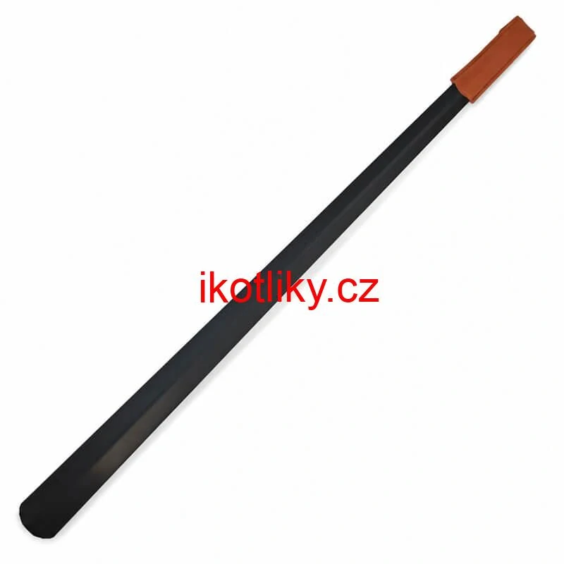 Kovová lžíce na boty 80 cm s rukojetí ze syntetické kůže