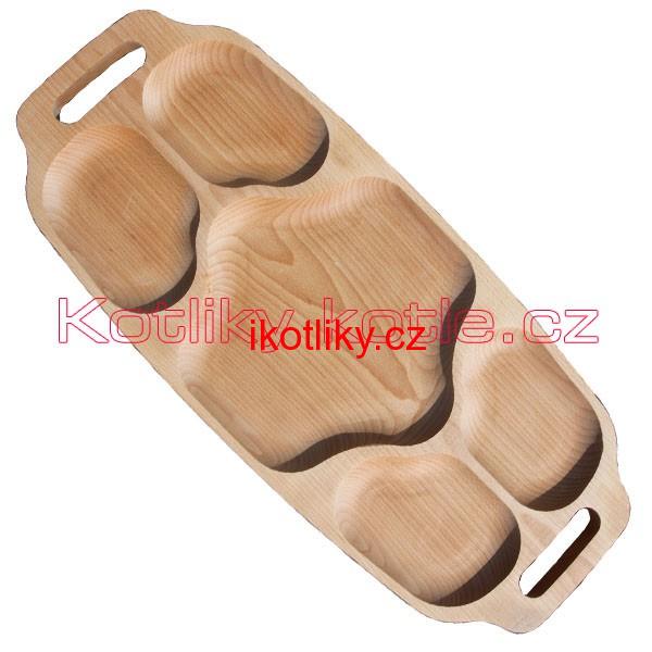 Servírovací dřevěný podnos