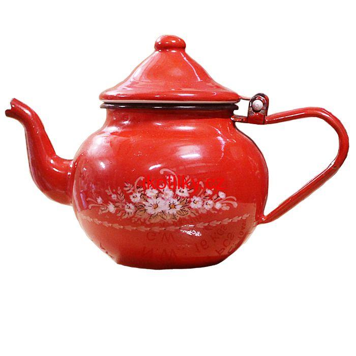 Smaltovaný čajník 0,5 L (ART DEKO)