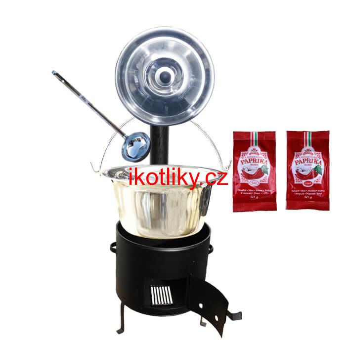 Kotlíkový gulášový set 36 CLASSIC + 15 L nerezový kotlík (1,2 mm)