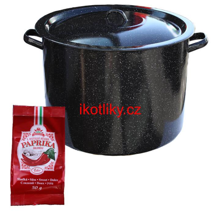 Smaltovaný hrnec 50 L + Paprika 50 g