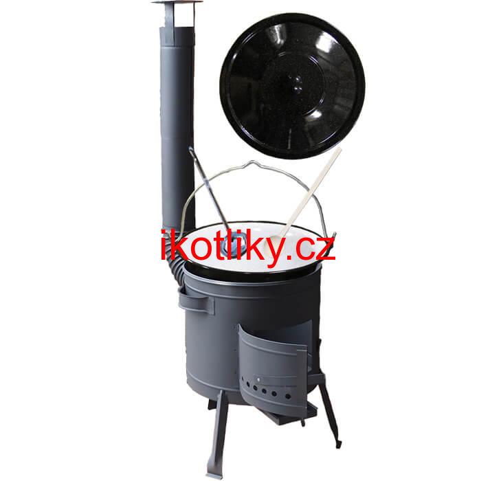Kotlíkový gulášový set 36 PLUS 600 + smaltovaný kotlík 13 L