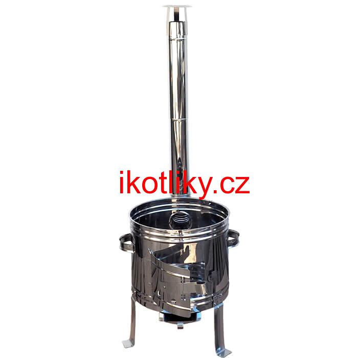 Nerezová kotlina s povrchovou antikorovou úpravou 36 cm INOX