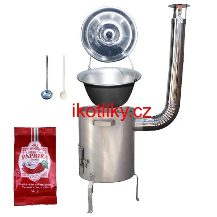 Nerezový kotlík 20 L (1,5 mm) + nerezová kotlina (1,5 mm) 39 cm STRONG EXCLUSIVE