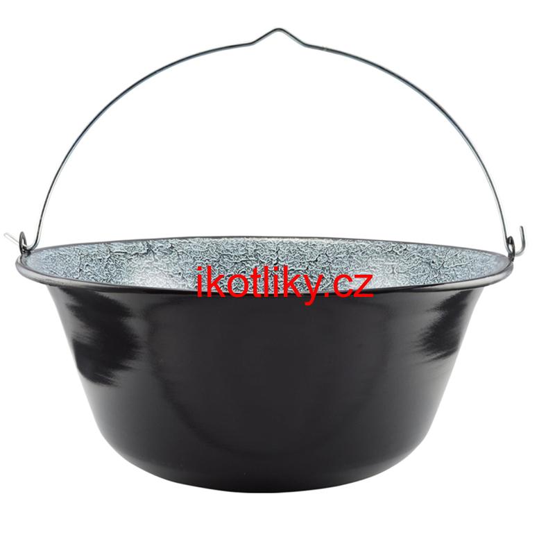Smaltovaný kotlík 14 L + kovová kotlina 36 KOV