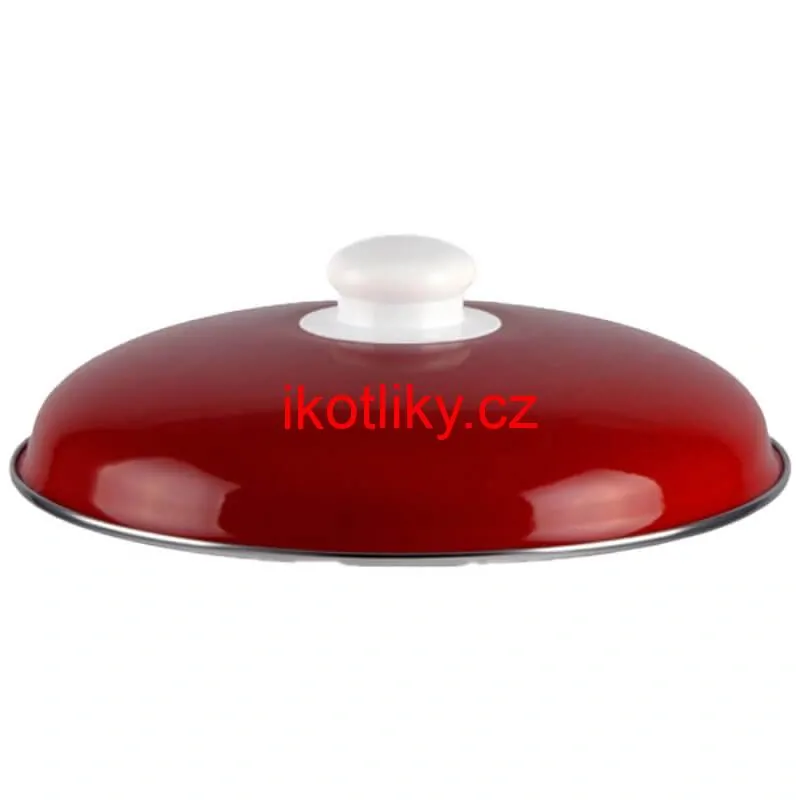 Smaltovaný hrnec s poklicí 8,6 l červený + pikantní směs koření 50 g Kotlíkový guláš