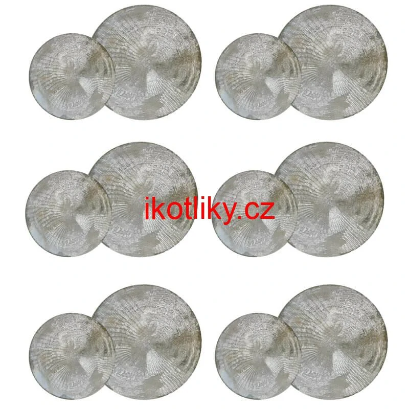 Souprava keramických talířů 18 ks GREY