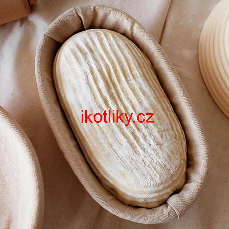 Ratanová miska na kynutí chleba – oválná