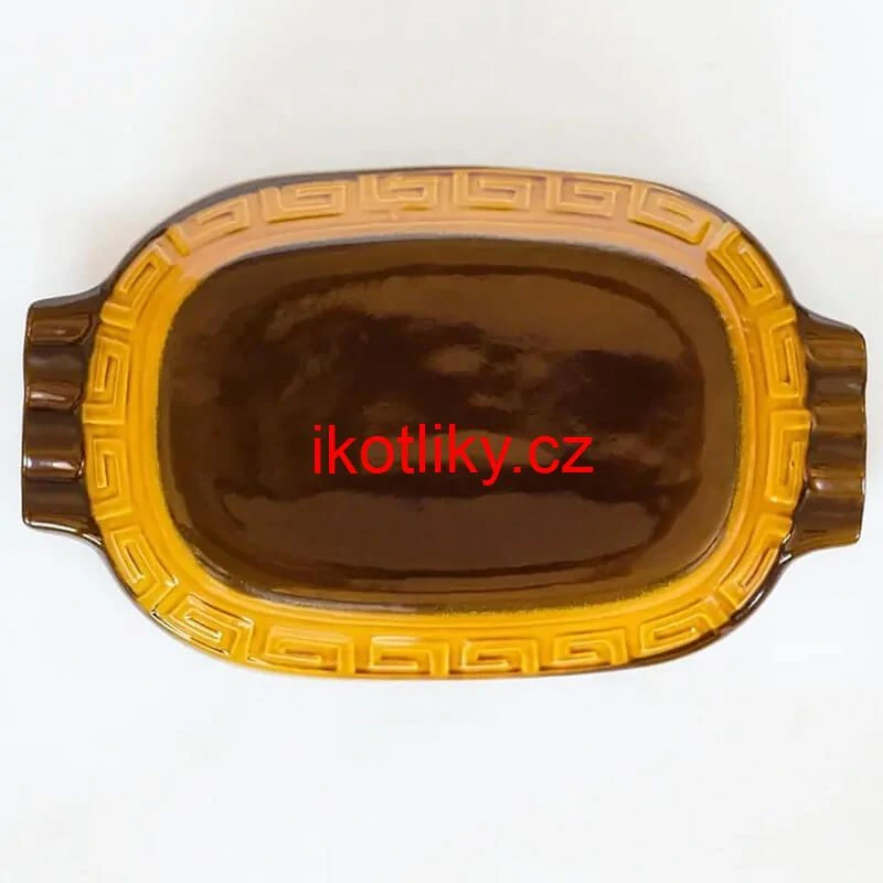 Římská mísa / pekáč z glazované terakotové hlíny 6 l