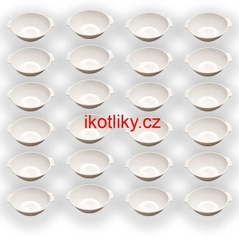 Sada 24 ks: Plastová miska na fajnový kotlíkový guláš a polévky – 750 ml