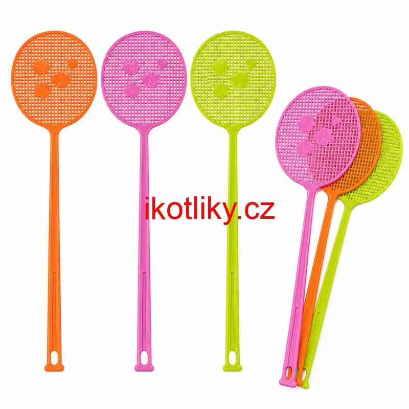 Plastová plácačka na mouchy 49 cm – různé barvy