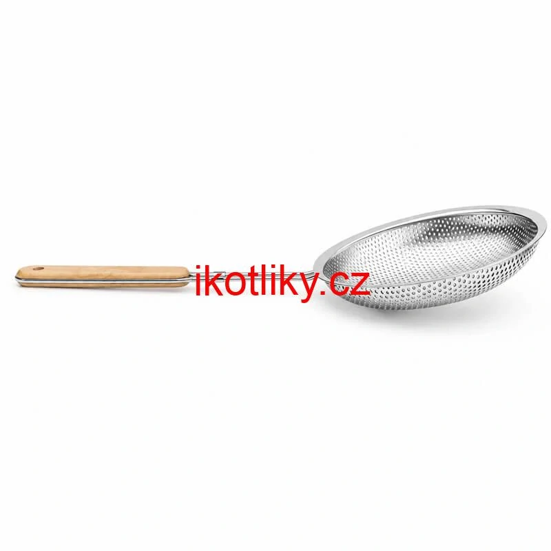 Hliníkové sítko 16 cm s dřevěnou rukojetí